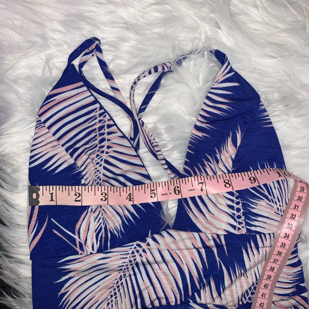 Blue 2-Split ankle length sundress - Picture 16 of 16